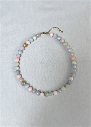 Multi Morganit halskæde Lys Pastel By ANTHON 